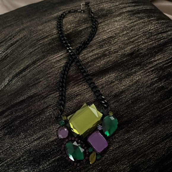 Elegant Multicolor Gemstone Necklace - Picture 1 of 6